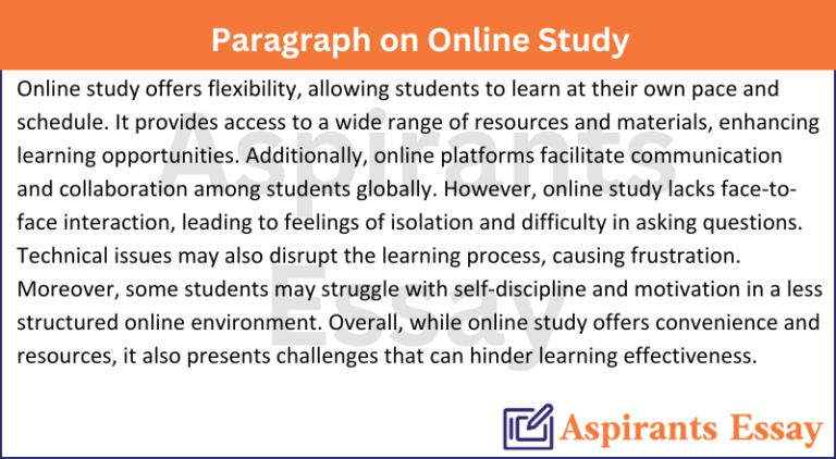 Paragraph on Advantages and Disadvantages of Online Study