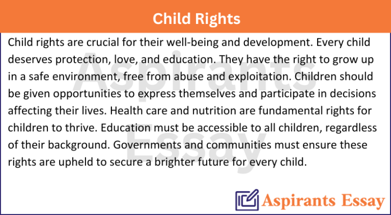 Paragraph on Child Rights