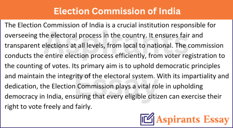 Paragraph on Election Commission of India