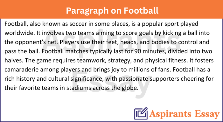 Paragraph on Football