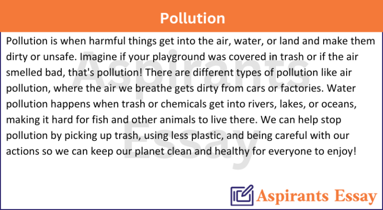 Paragraph on Pollution