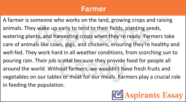 Paragraph on Farmer