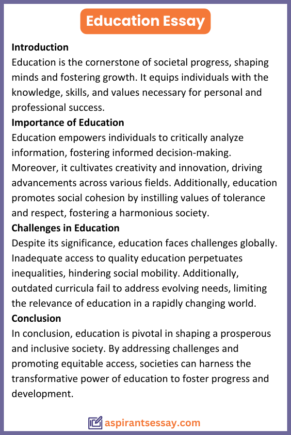 Essay on Education