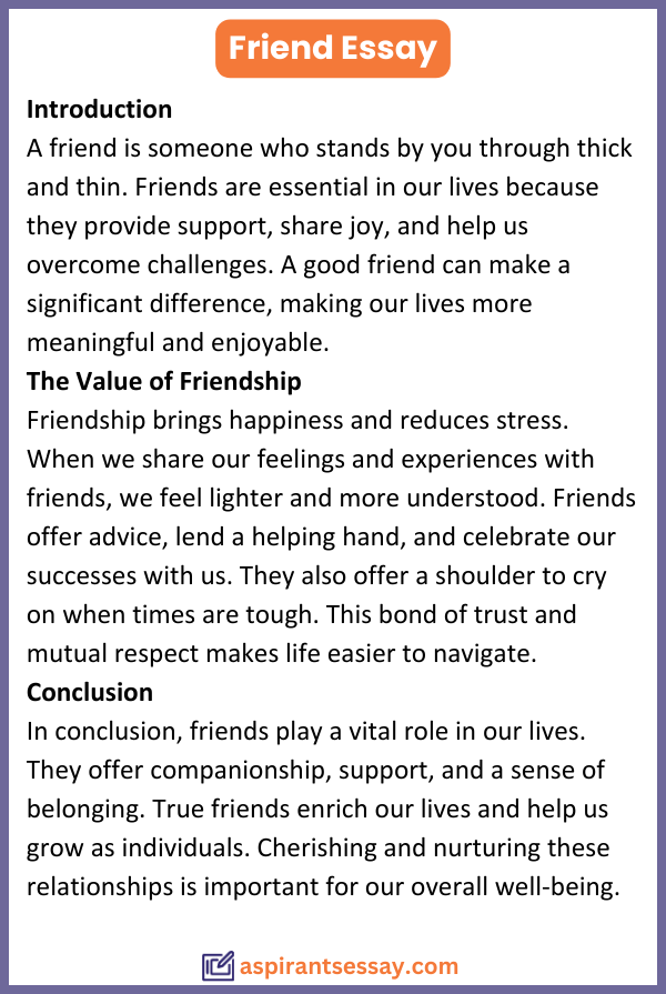 Essay on Friend