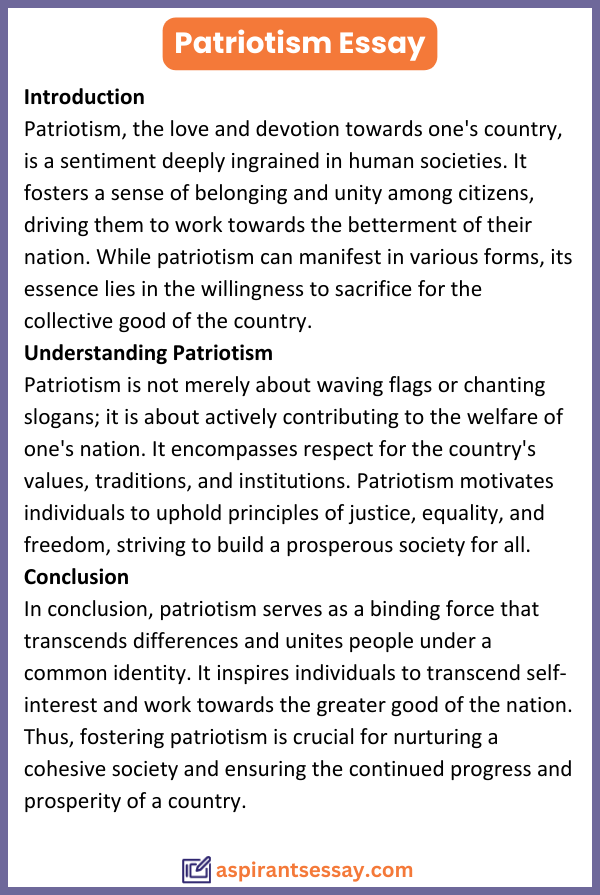 Essay on Patriotism